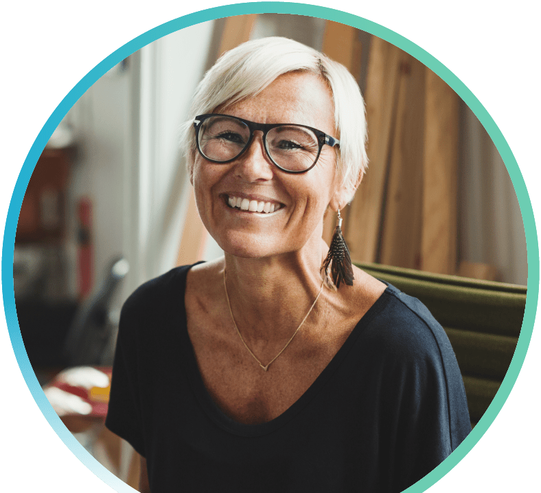 Smiling woman image