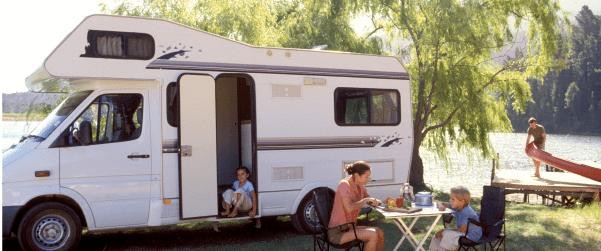 Family in a RV