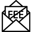 No fee letter icon