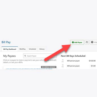 bill pay in online banking