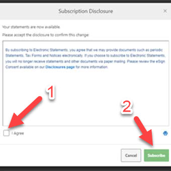 estatements click I agree
