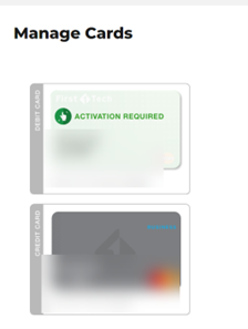 Debit card and credit card icons shown.