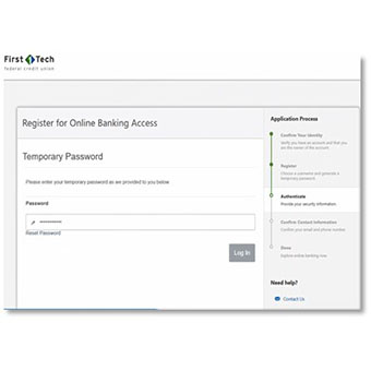 Digital Banking Registration for Desktop | First Tech Federal Credit Union