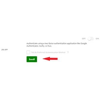 Click on the Enroll button.