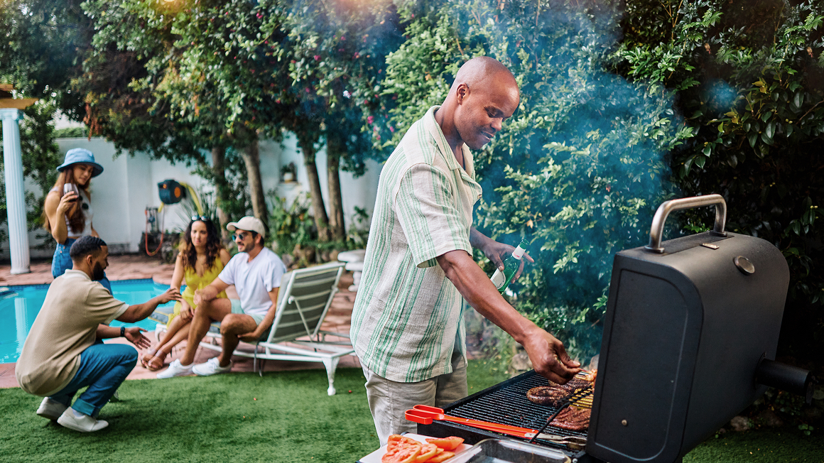 Family at a BBQ