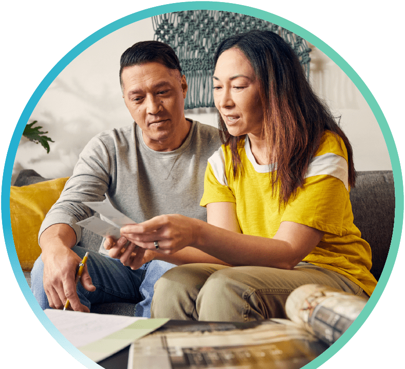 couple looking at paperwork
