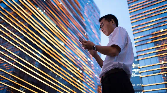 Man on phone