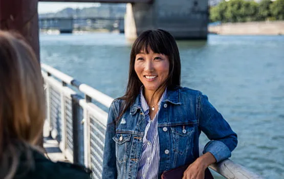Woman River Image