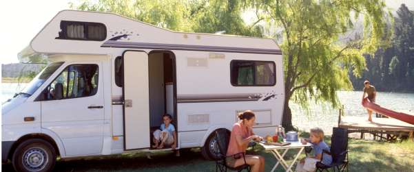 Family in a RV