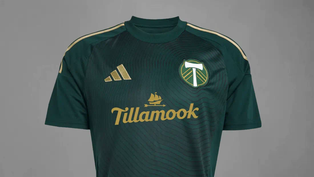 Timbers Jersey on grey background