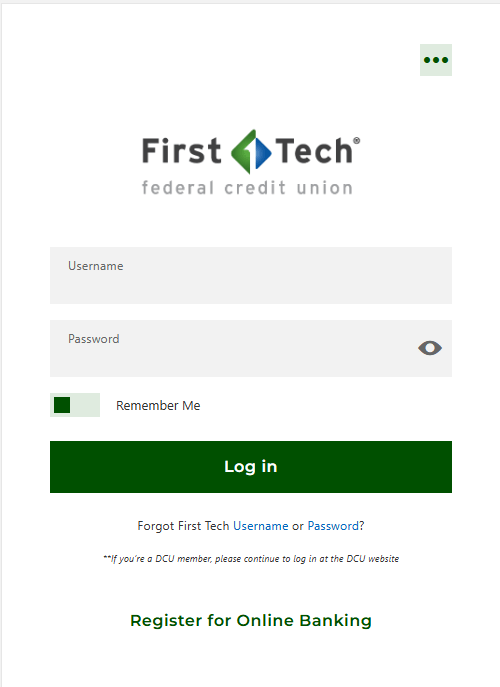 First Tech Bank Statement Digital Banking Registration for Desktop | First Tech Federal Credit Union